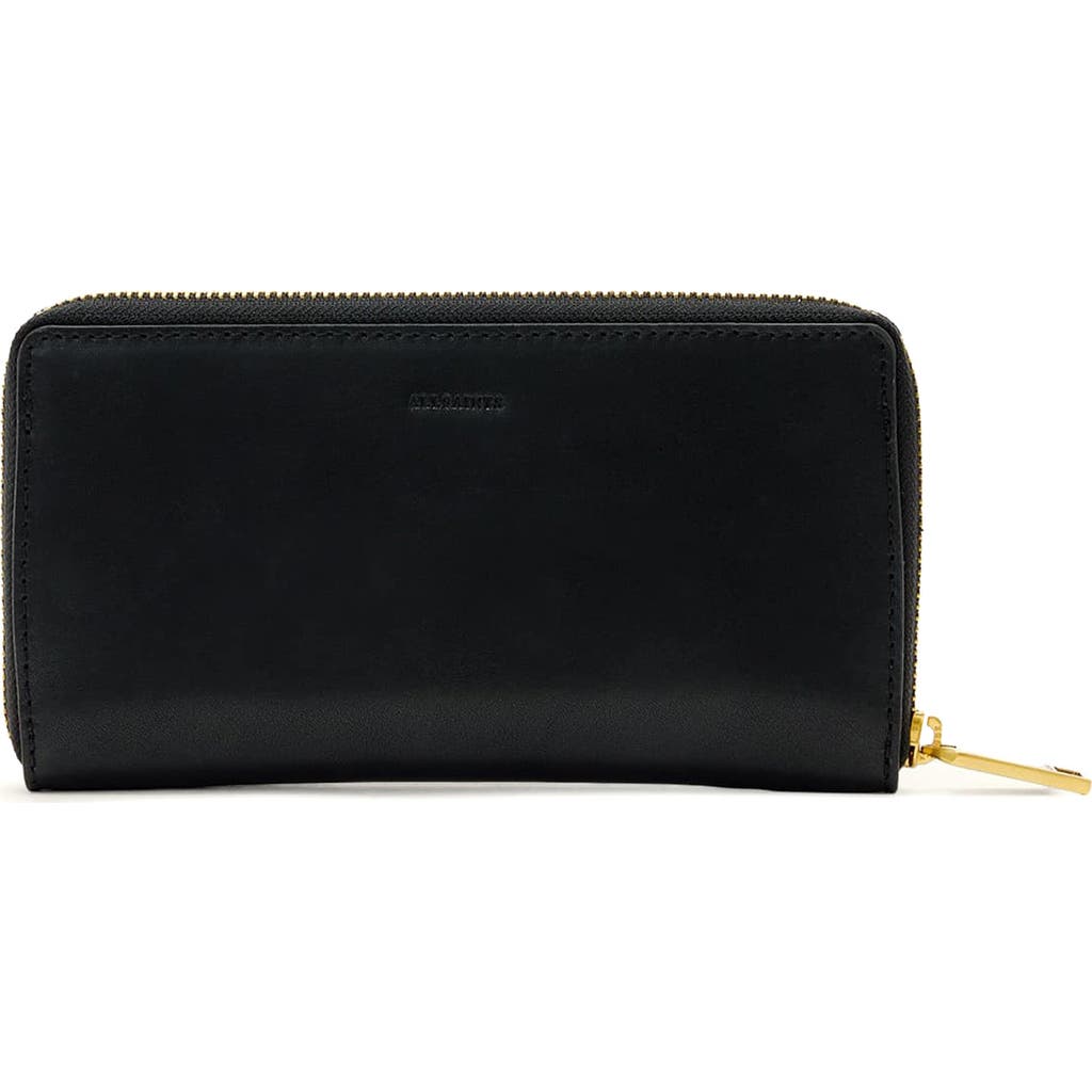 Allsaints Lena Zip Wallet In Black
