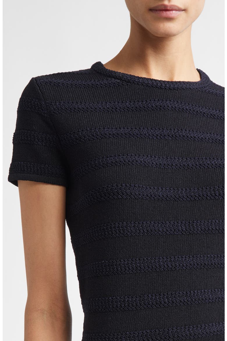 Breton Stripe Wool Blend Sweater, Alternate, color, BLACK / NAVY MULTI