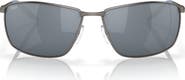 Costa Del Mar Turret 63mm Oversize Polarized Mirrored Rectangular Sunglasses