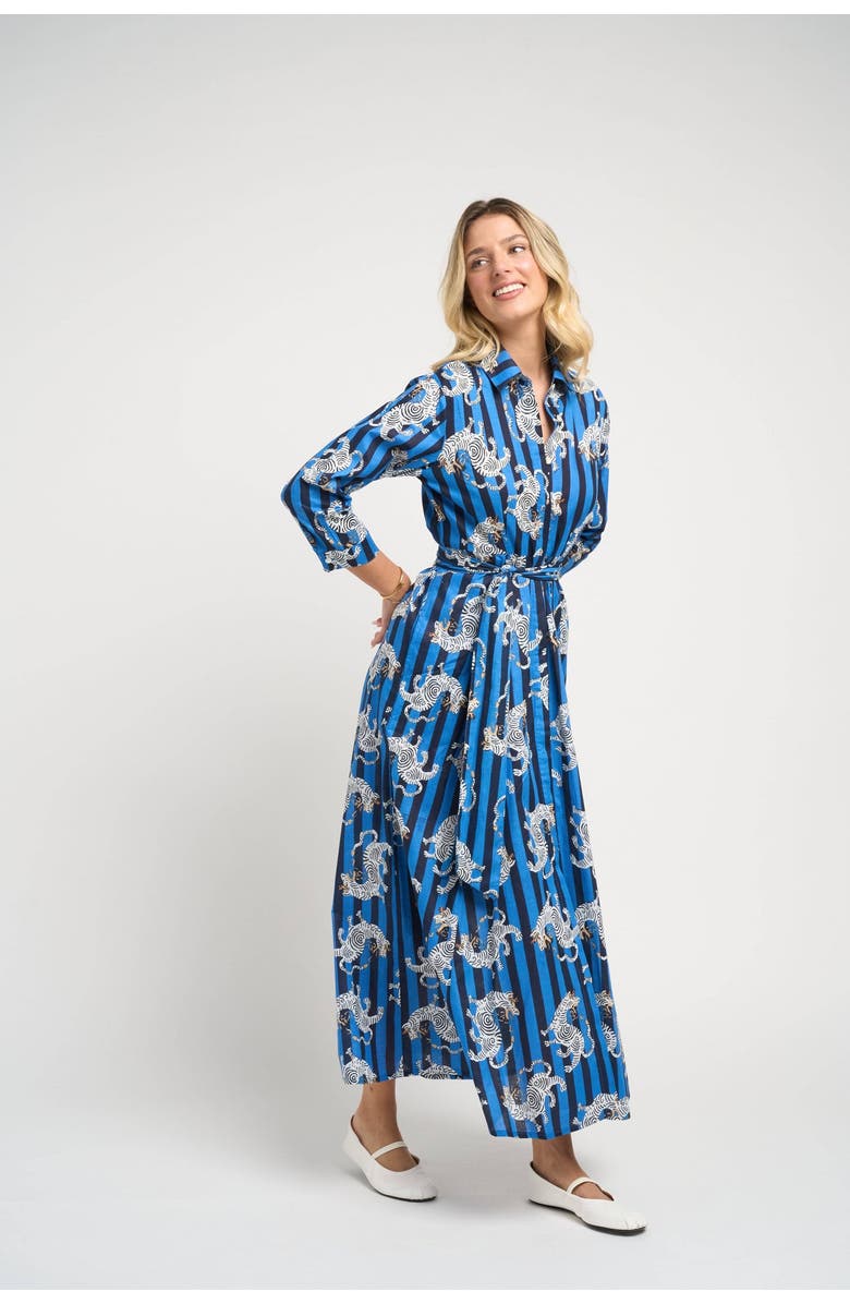 GUADALUPE DESIGN Luciana Tibet Dragon, Alternate, color, Aqua