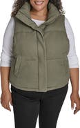 Levi's Cotton Crop Puffer Vest