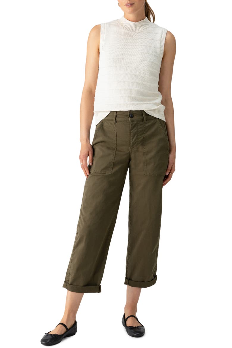 Cruiser Stretch Cotton Barrel Chinos, Alternate, color, BURO