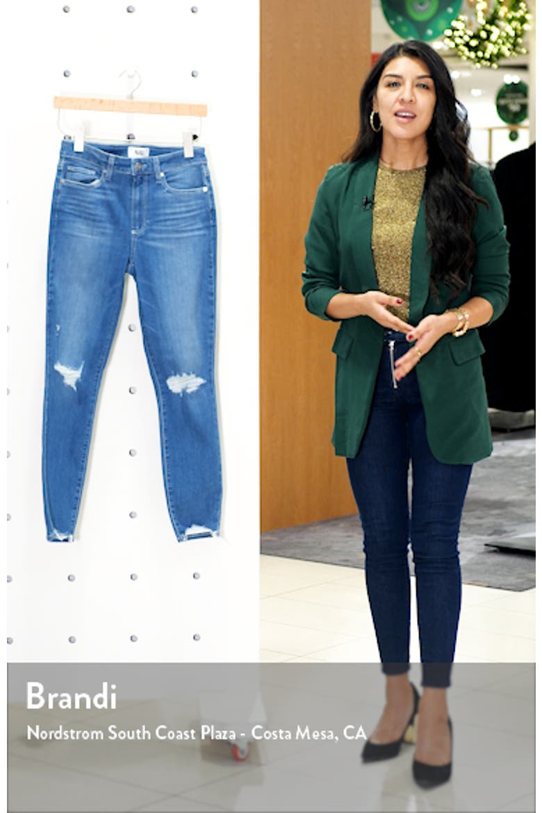 Transcend Hoxton Ripped High Waist Ankle Skinny Jeans video