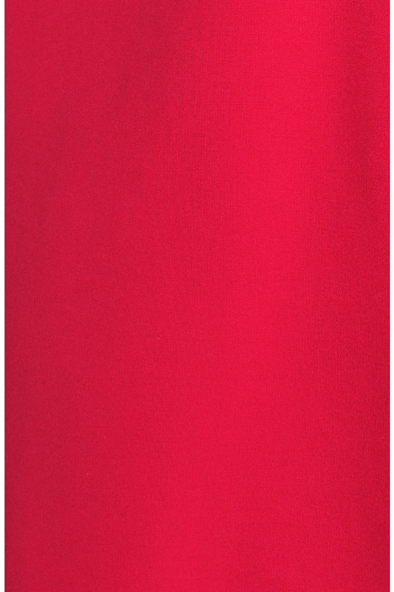 Cold Shoulder Ponte Sheath Dress, Alternate, color, RED