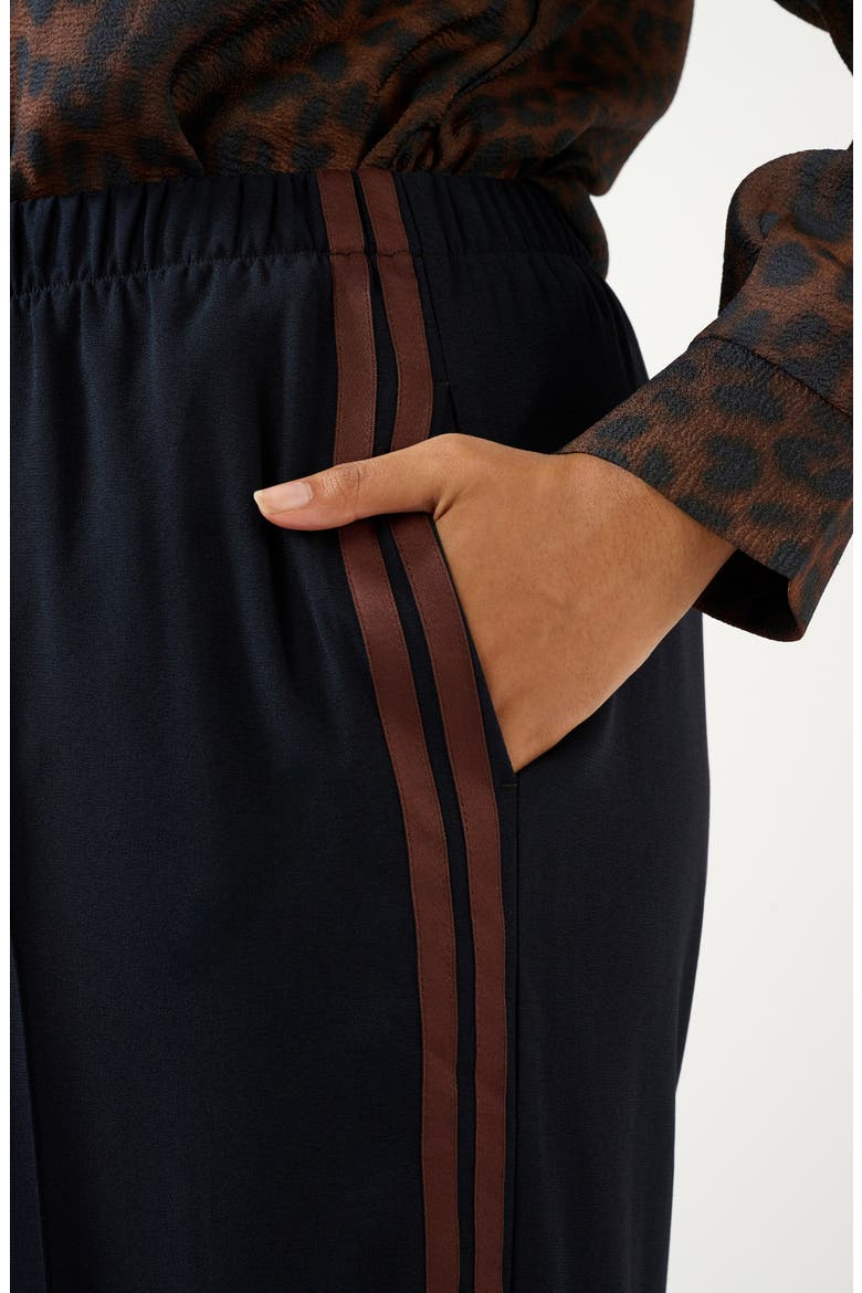 Jesse Wide Leg Pants, Alternate, color, NAVY/ CHOCOLATE