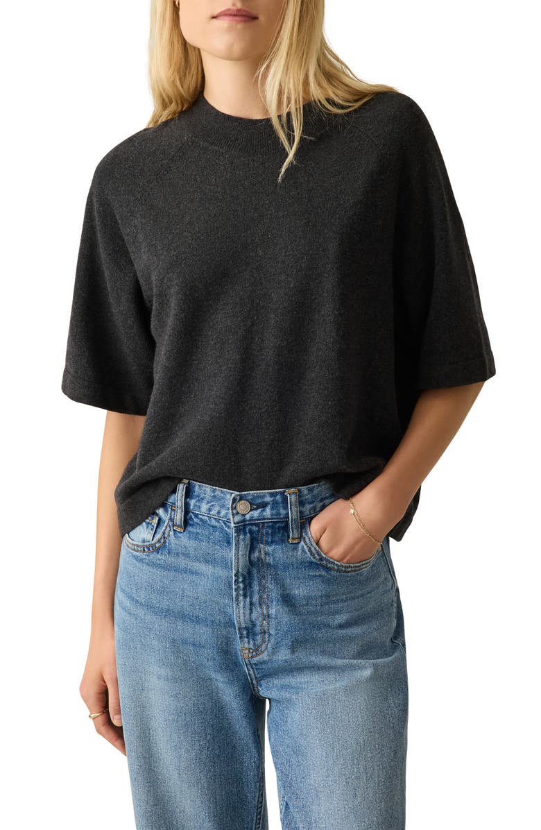 Faherty Jackson Oversize Elbow Sleeve Sweater, Main, color, 
