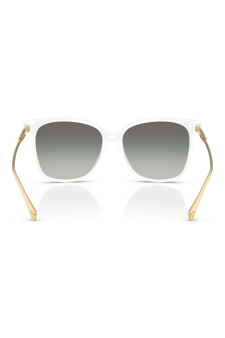 57mm Square Sunglasses, Alternate, color, WHITE / GREY GRADIENT