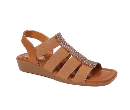 Ninety Union Elastic Straps Low Wedge Sandal