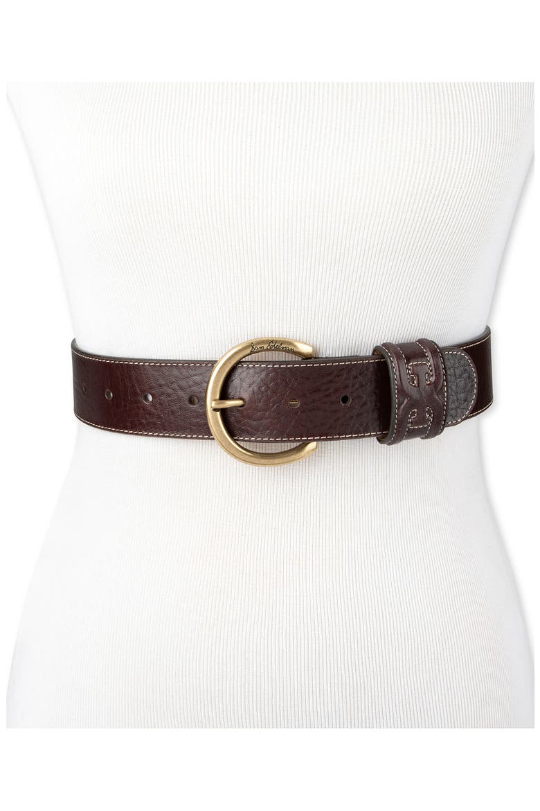 Rounded Buckle Belt, Alternate, color, MAPLE BOURBAN CROC