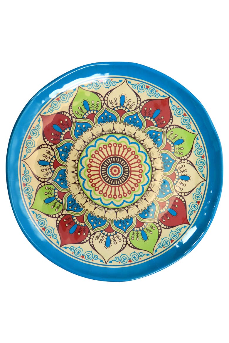 Camilla 12 Piece Melamine Dinnerware Set, Alternate, color, Red