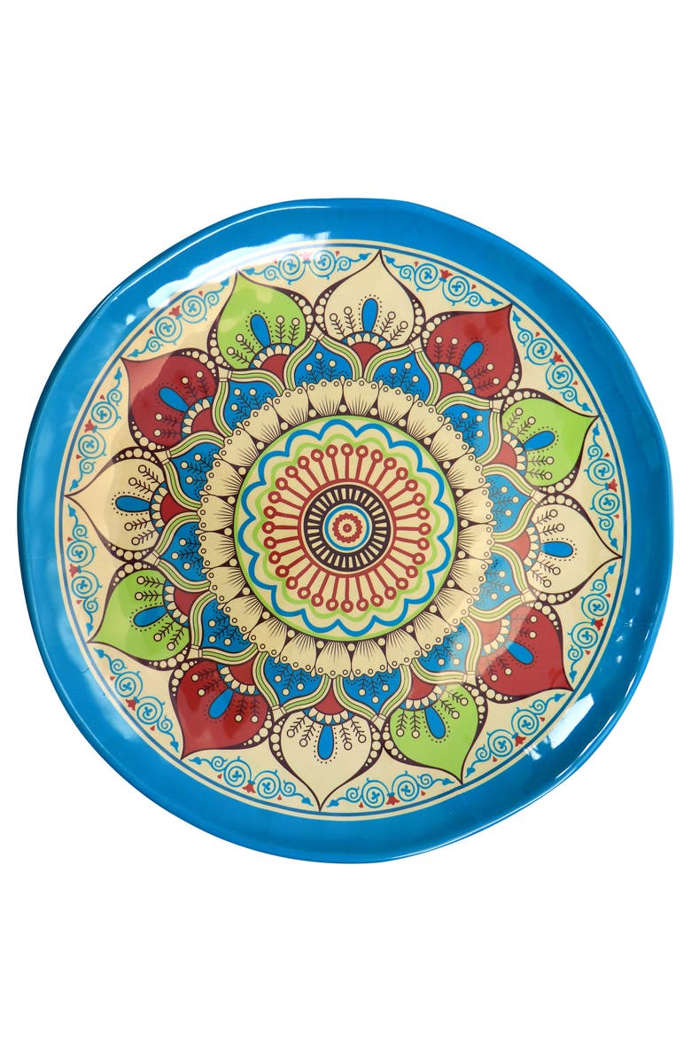 Elama Camilla 12 Piece Melamine Dinnerware Set, Alternate, color,