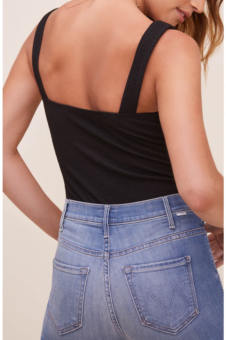Aria Ribbed Bodysuit, Alternate, color, BLACK