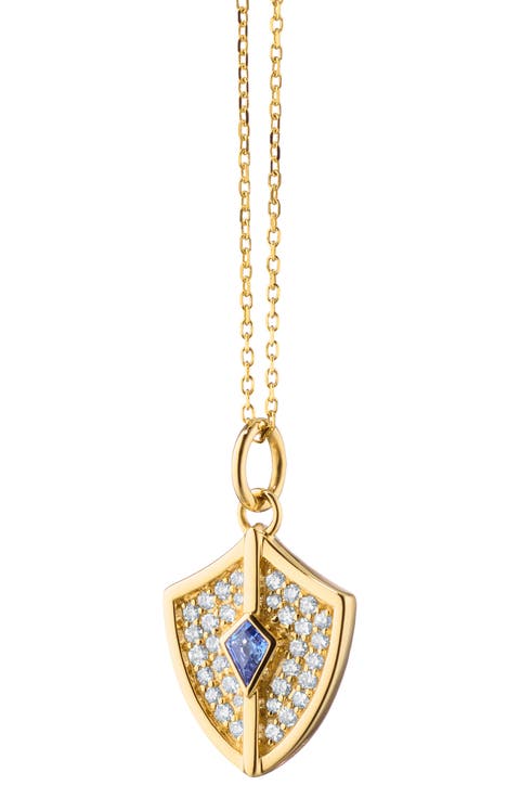 Fearless 18k Gold Sapphire & Diamond Necklace