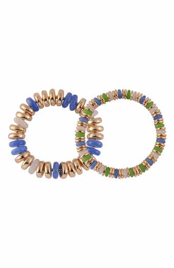 Laundry by Shelli Segal Set of 2 Disc Stretch Bracelets