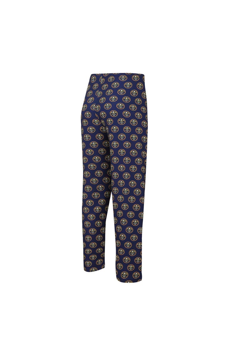 CONCEPTS SPORT Men's Concepts Sport Navy Denver Nuggets Gauge Allover Print Pants, Alternate, color, Navy