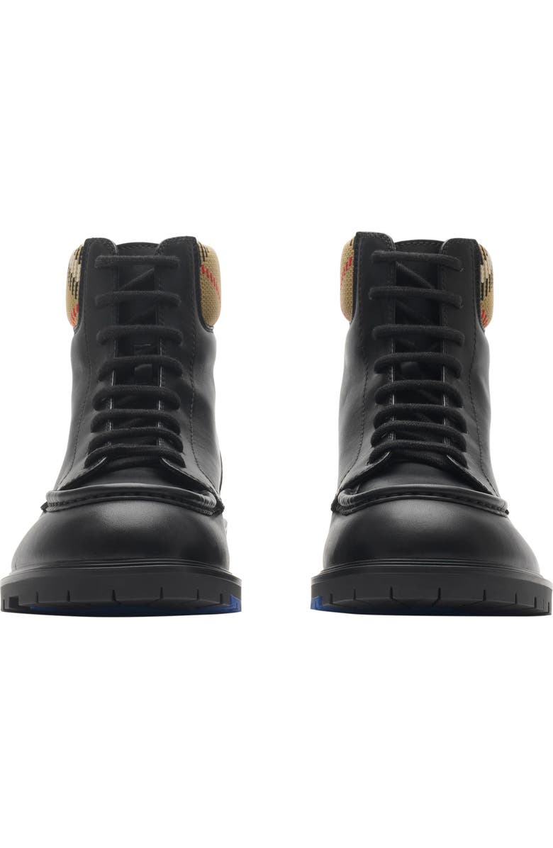 Burberry Rogue Combat Boot, Alternate, color, Black