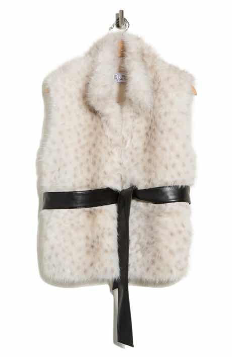 La Fiorentina Short Faux Fur Vest