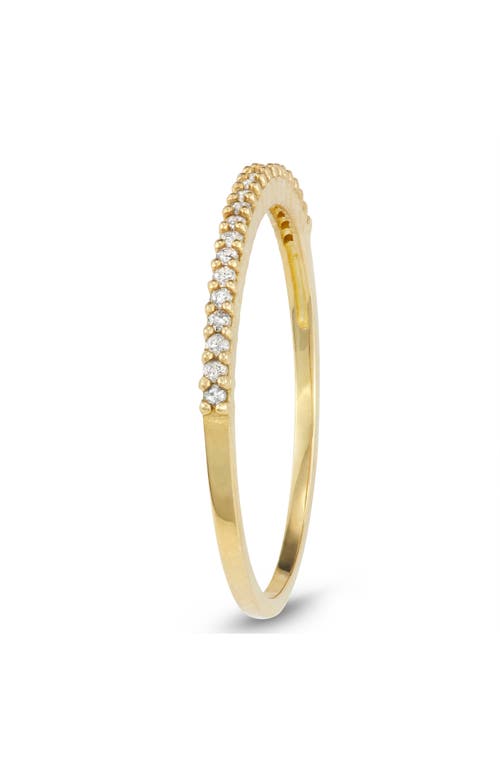 Fuzion Creations Pavé Diamond Band Ring In Yellow