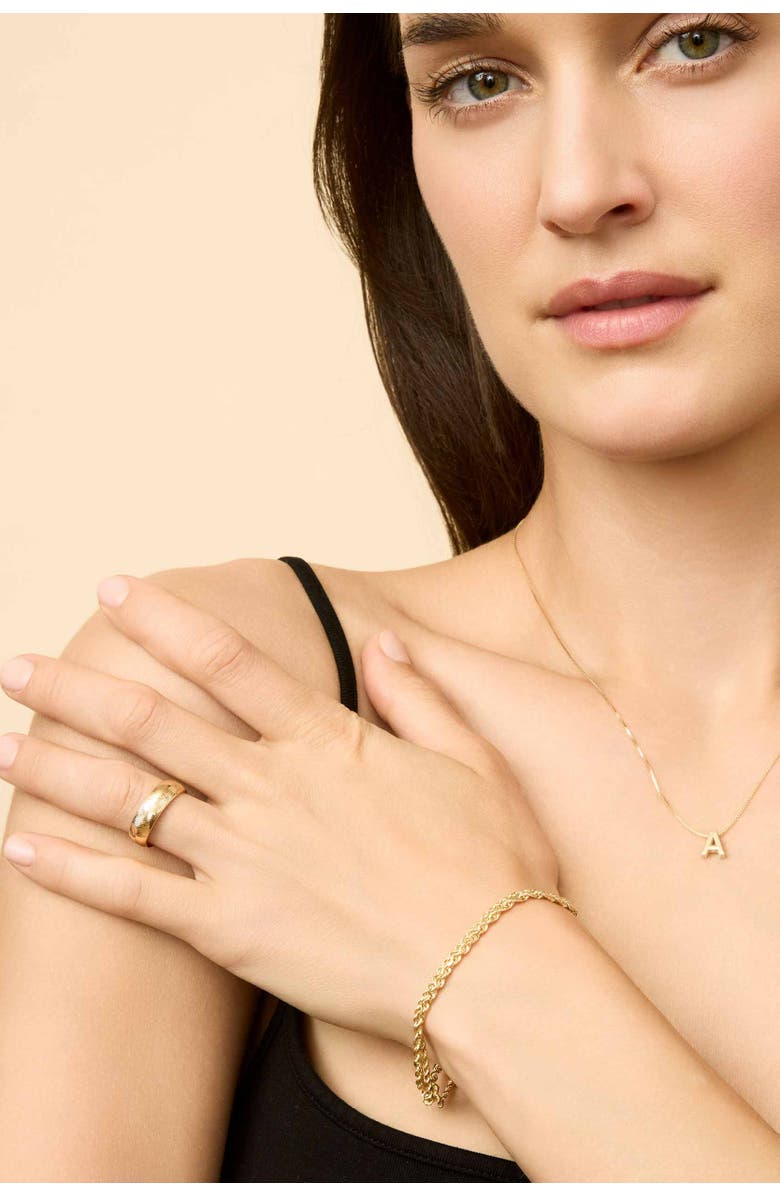 Oradina 14K Yellow Gold Forever Band II Statement Ring, Alternate, color, Yellow Gold