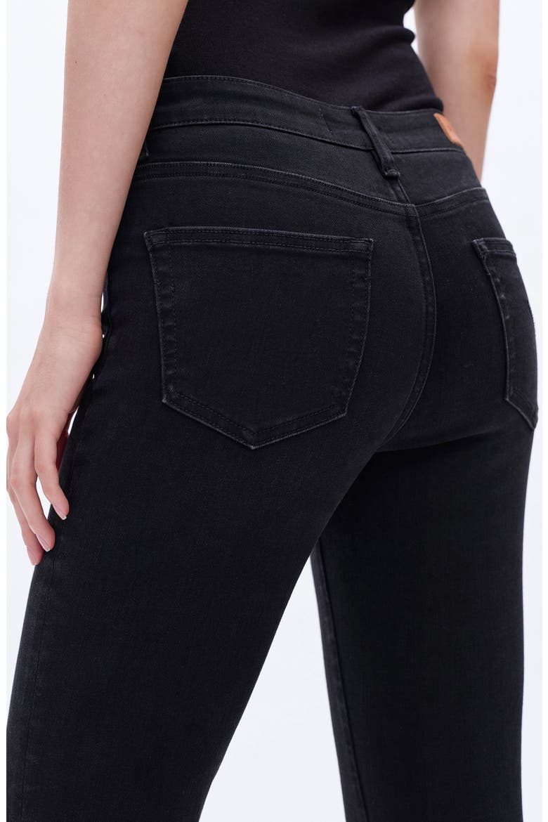 High Waist Bootcut Jeans, Alternate, color, BLACK