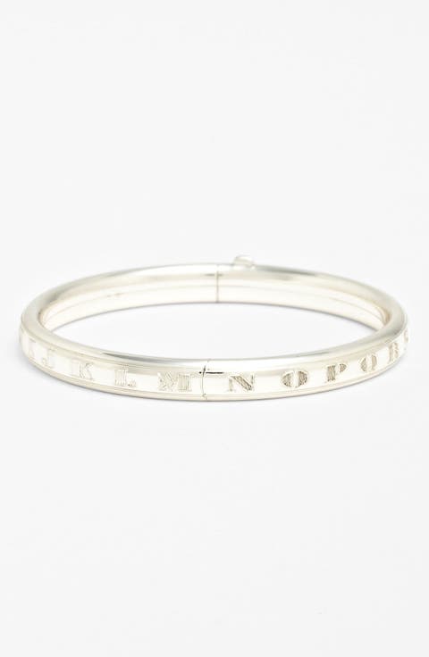 Sterling Silver Alphabet Bracelet (Infant)