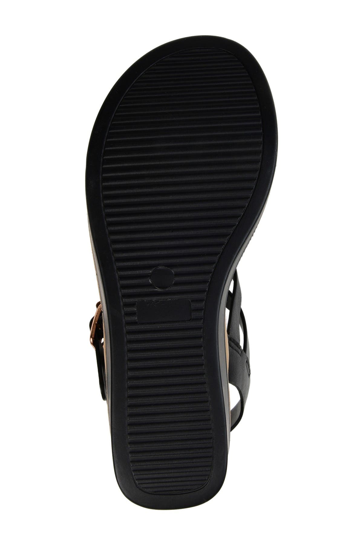 Journee Collection JOURNEE Bianca Wedge Sandal, Alternate, color, Black