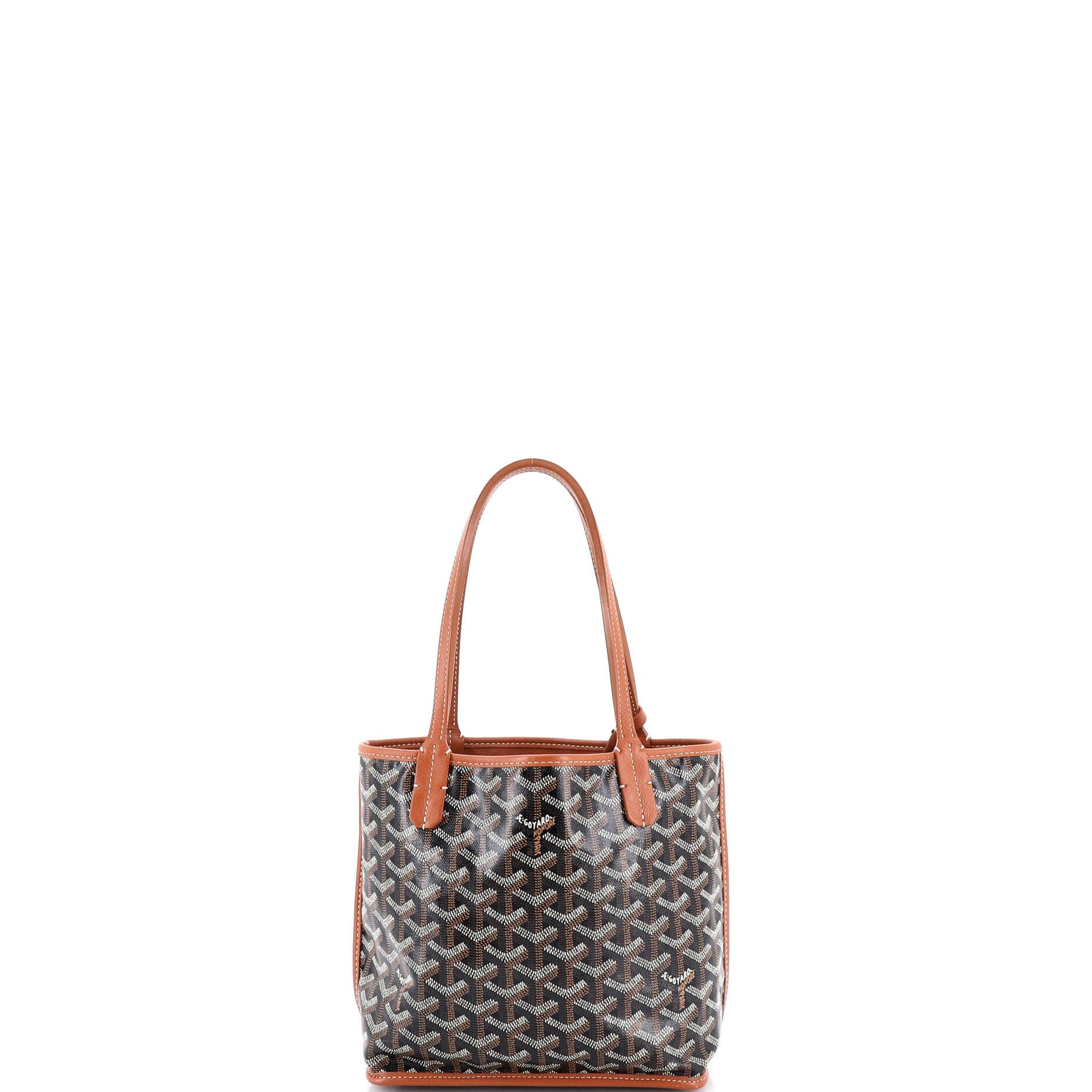 Pre-Owned Goyard Anjou Reversible Tote Coated Canvas Mini, Alternate, color, 