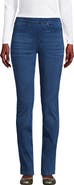 Lands' End Starfish High Rise Knit Denim Straight Jeans