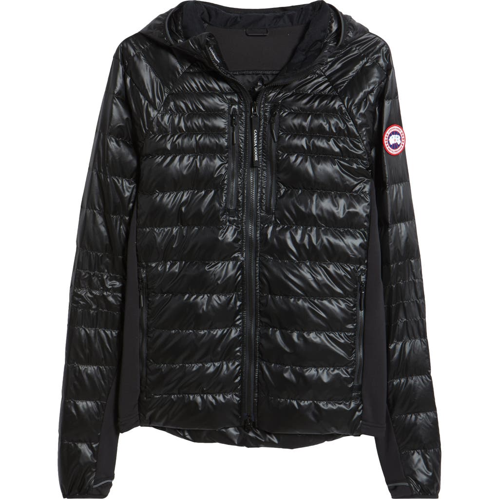 Canada Goose Hybridge® Lite 800-fill-power Down Hooded Jacket In Black