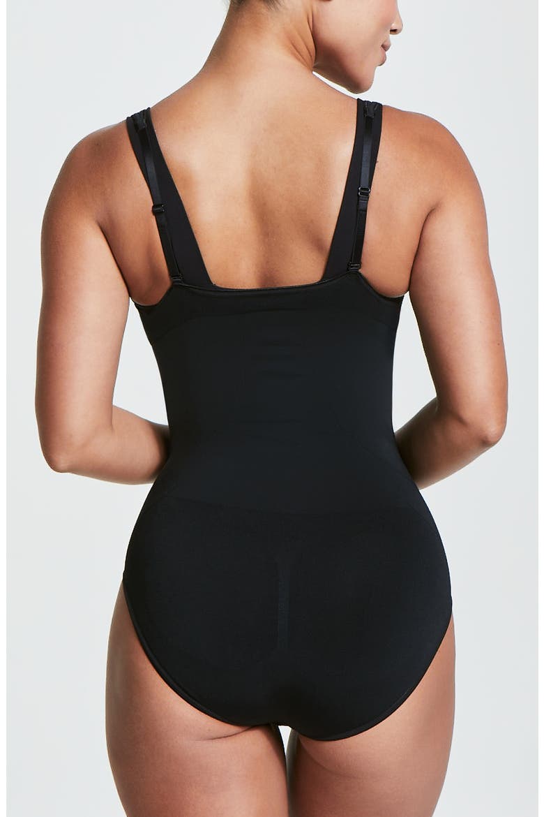 Open Bust Bodysuit, Alternate, color, VERY BLACK
