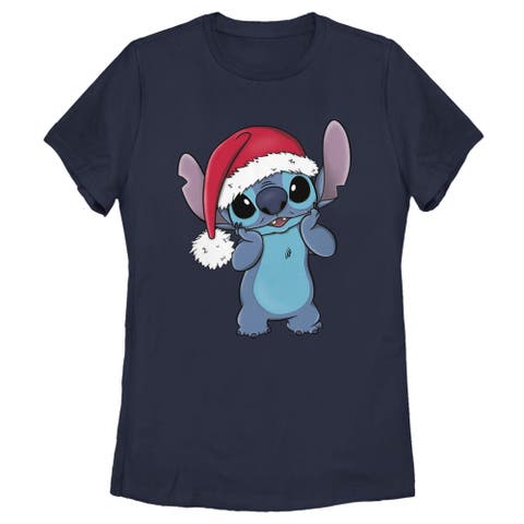 Women's Lilo & Stitch Santa Surprise  Graphic T-Shirt