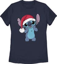 Lilo & Stitch Women's Lilo & Stitch Santa Surprise  Graphic T-Shirt