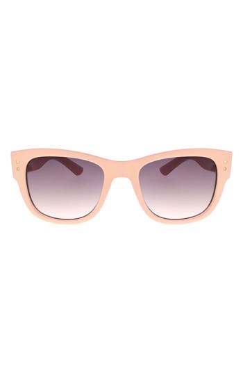 Roxy Midsize 52mm Square Sunglasses In Cream/mauve