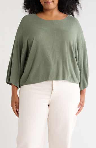 Textured Dolman Sleeve Sweater