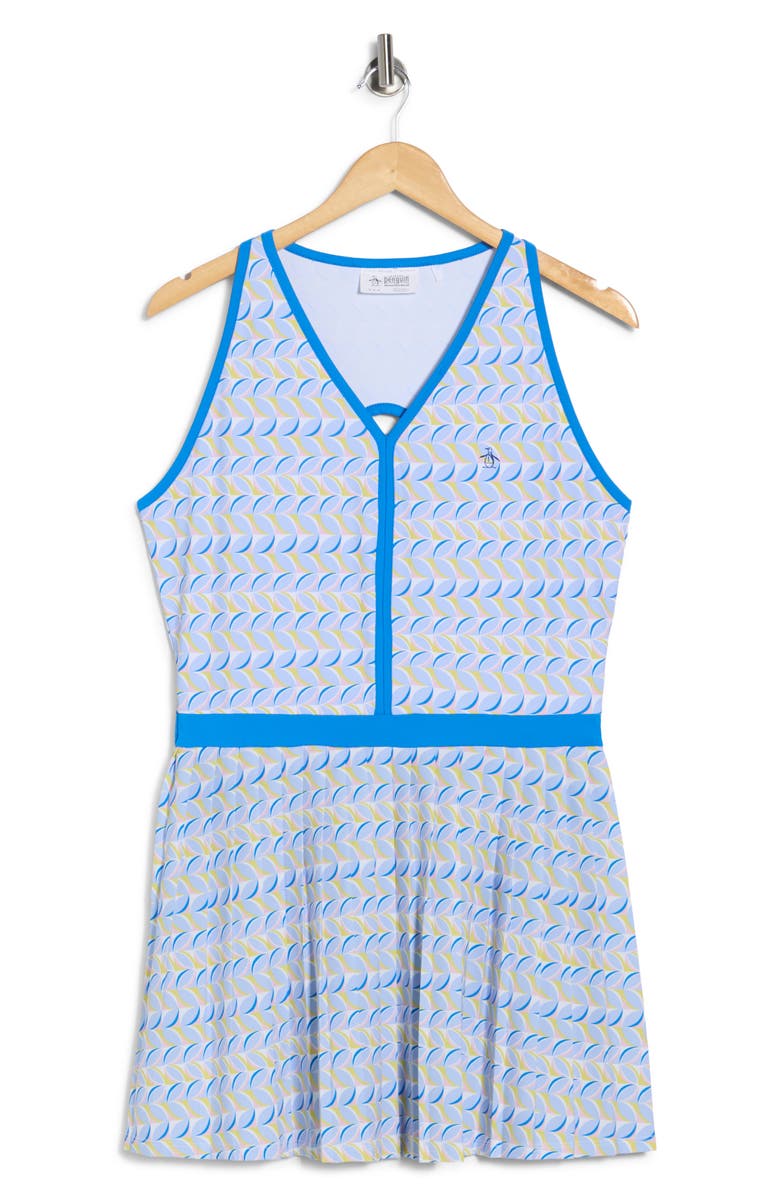 Original Penguin Cutout Knit Activewear Dress, Alternate, color, Bright White