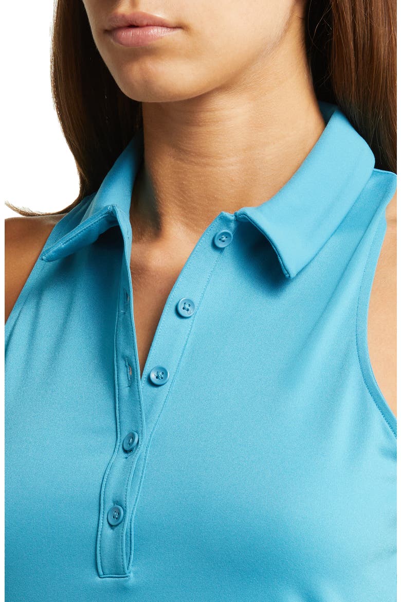 Charmed Point Collar Sleeveless Tennis Dress, Alternate, color, BLUE SPLASH
