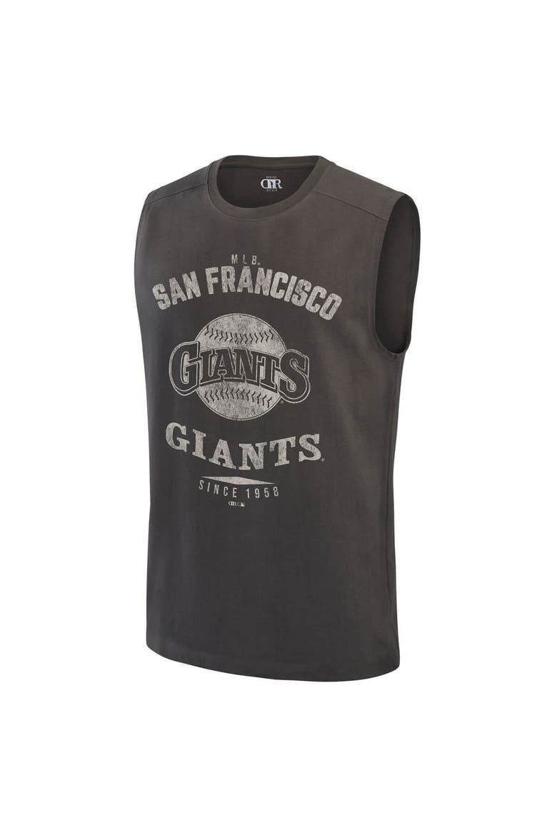 Men's Darius Rucker Collection by Fanatics  Charcoal San Francisco Giants Muscle Tank Top, Alternate, color, Charcoal