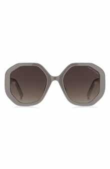 Marc Jacobs 53mm Gradient Round Sunglasses