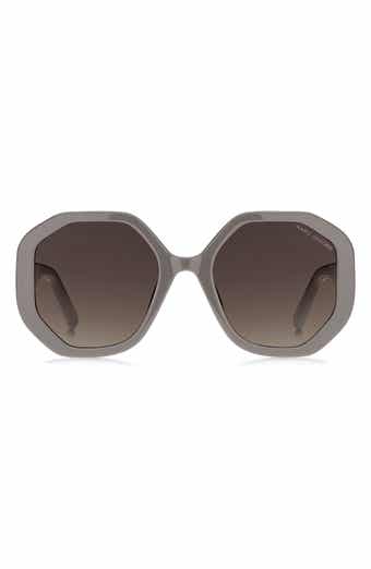 Marc Jacobs 53mm Gradient Round Sunglasses