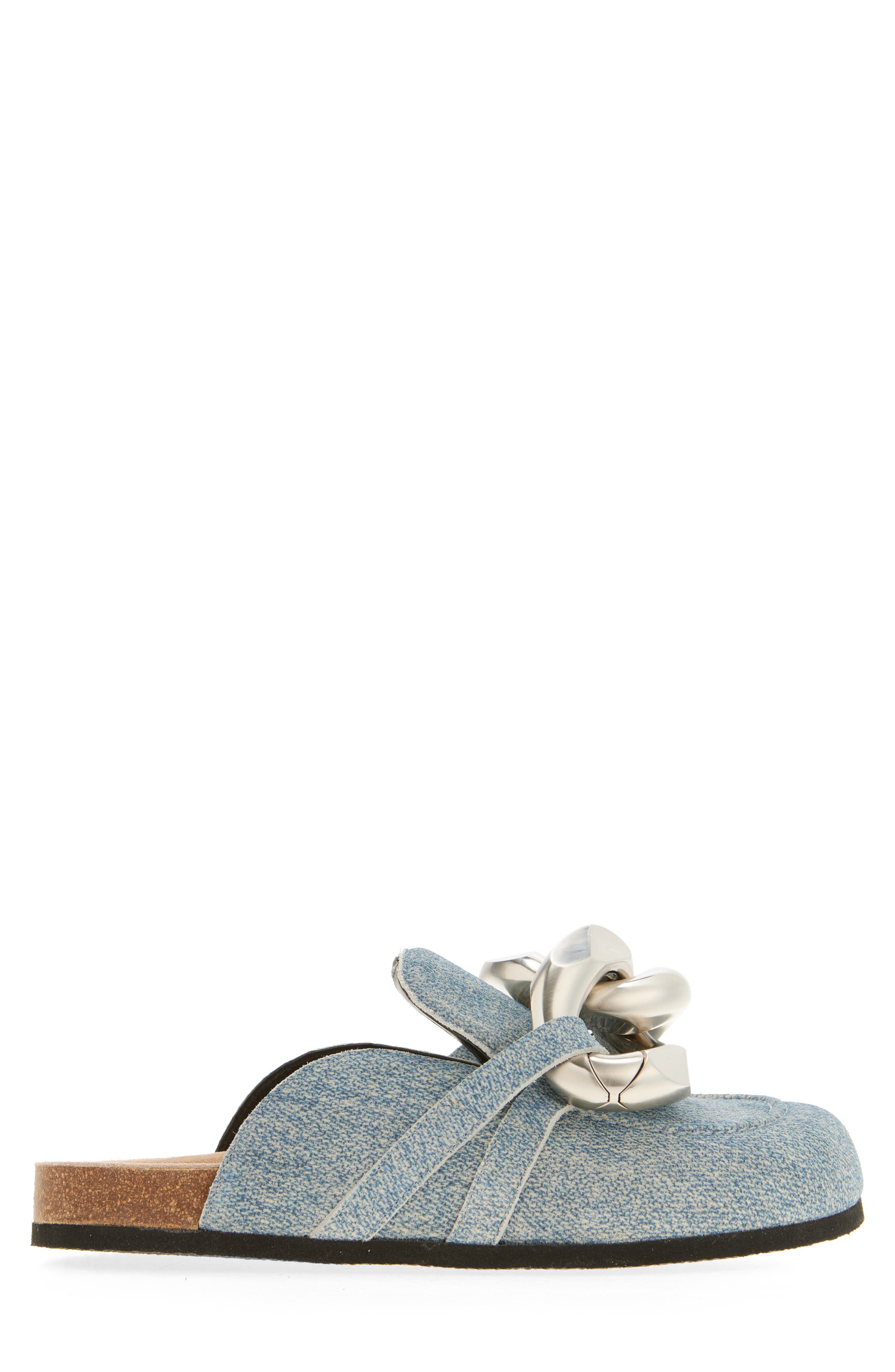Chain Detail Loafer Mule, Alternate, color, BLUE