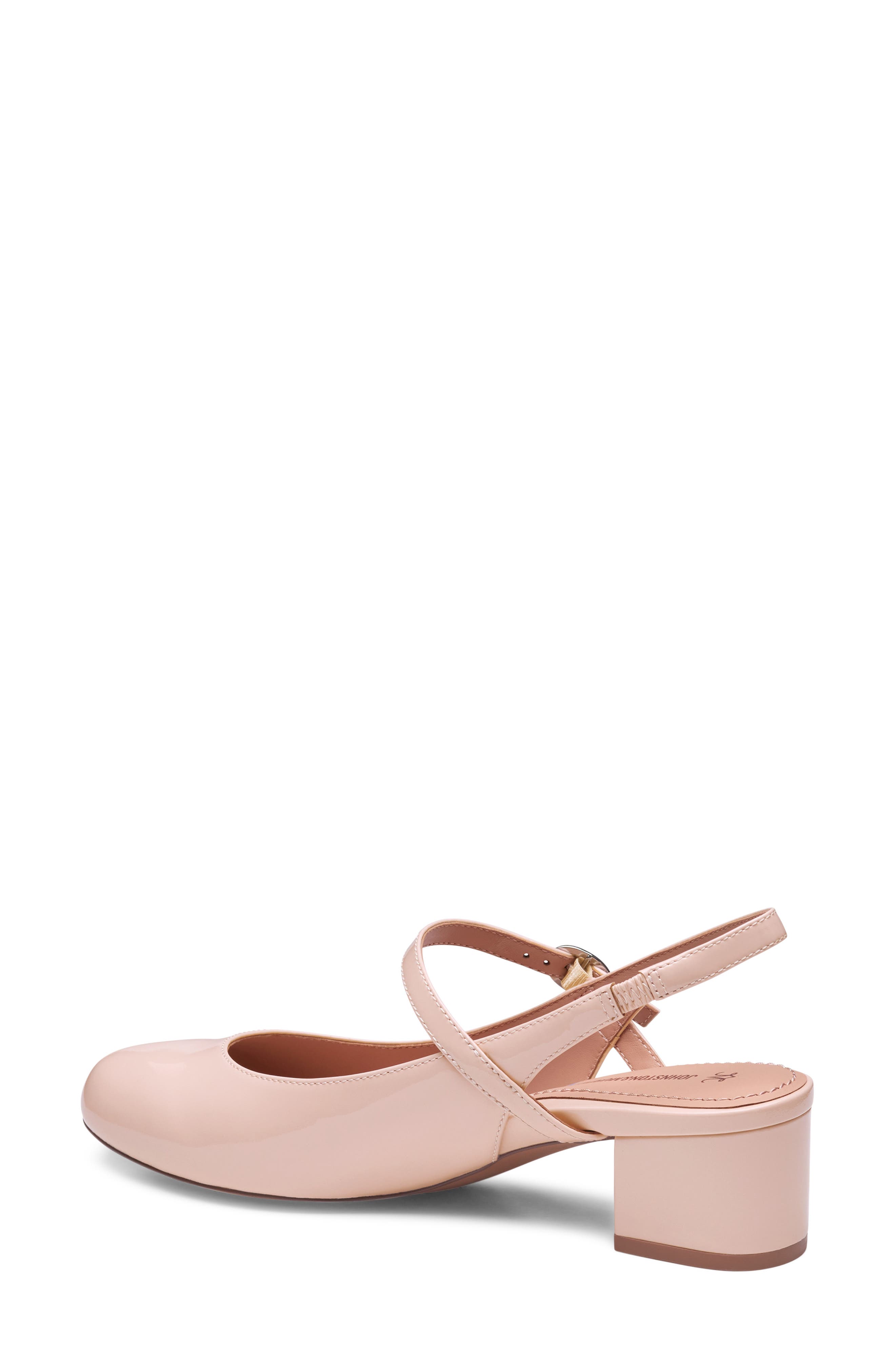 Johnston & Murphy Sienna Mary Jane Slingback Pump, Alternate, color, Blush Patent Leather