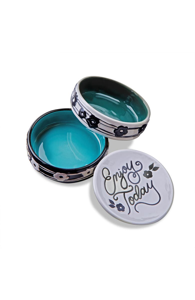 tag Stacking Trinket Dish S/3 Multi Earthenware Everyday, Main, color, Blue
