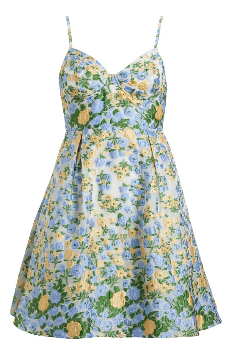 Sister Jane Marigold Jacquard Minidress, Alternate, color, Blue