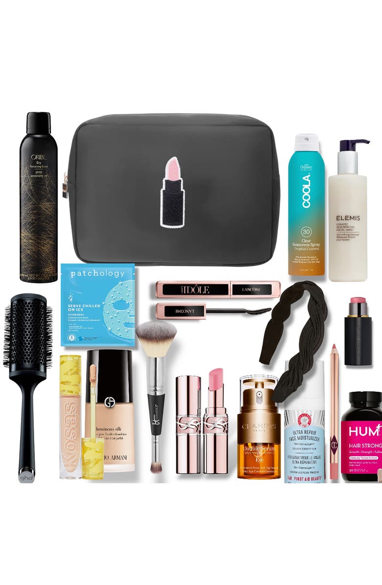 Bloc Bags Extra Large Kiss Cosmetic Bag, Alternate, color, Black