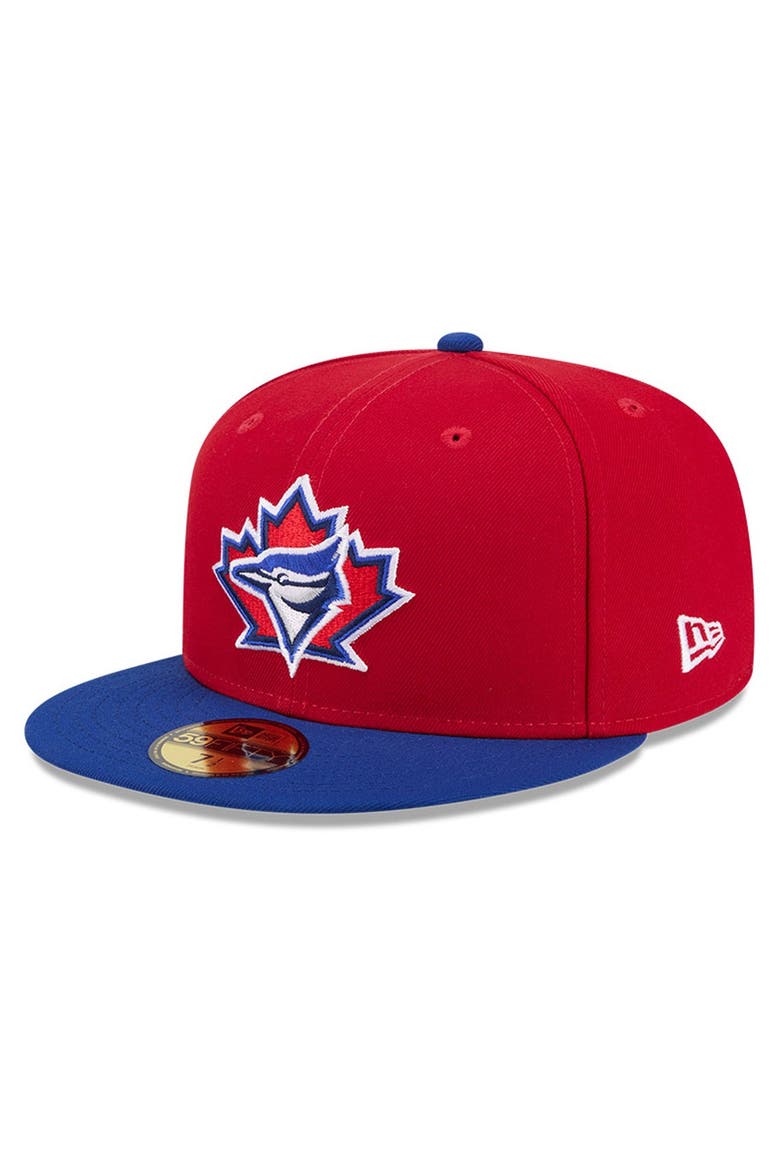 Men's New Era Red/Royal Toronto Blue Jays 2026 Canada Day 59FIFTY Fitted Hat, Alternate, color, Red
