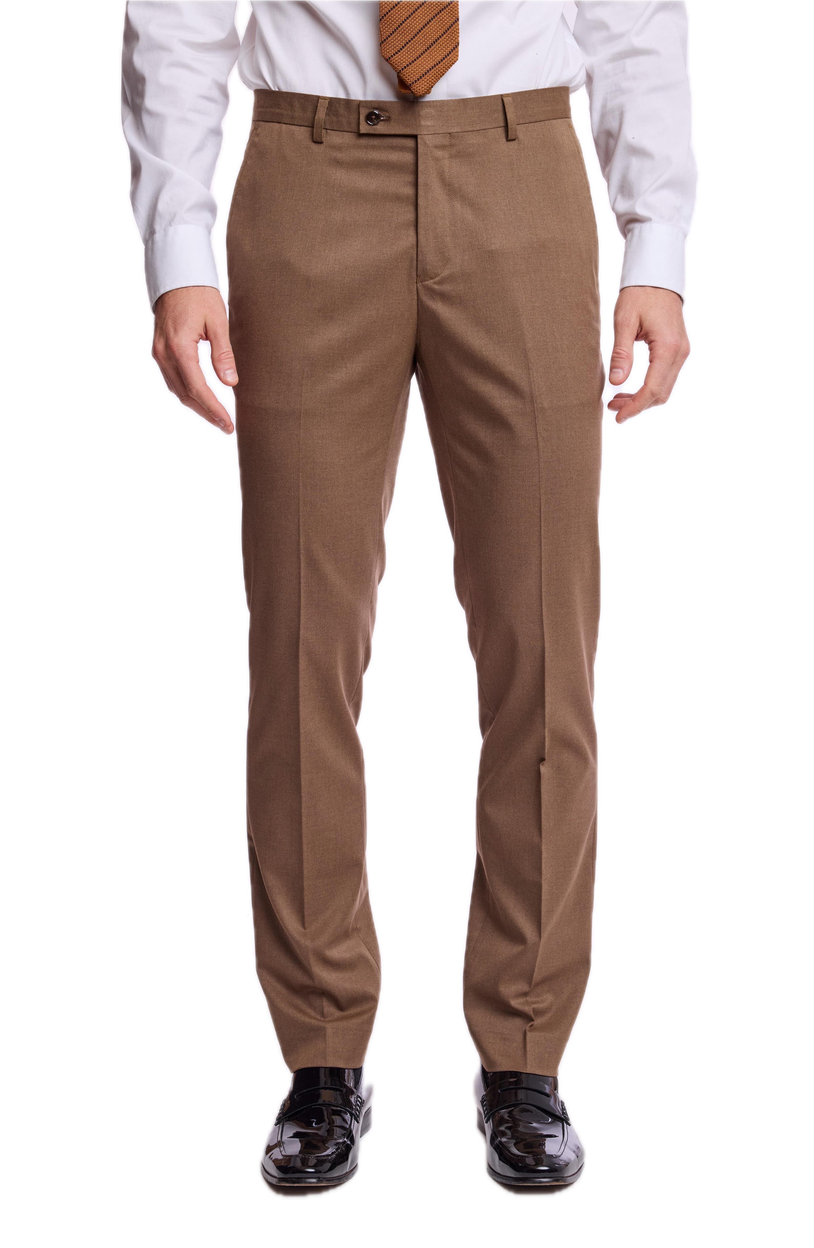 Downing Slim Fit Flat Front Dress Pants