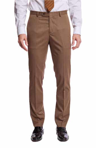 Downing Slim Fit Flat Front Dress Pants