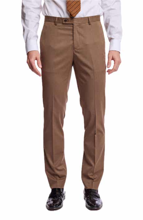 Downing Slim Fit Flat Front Dress Pants