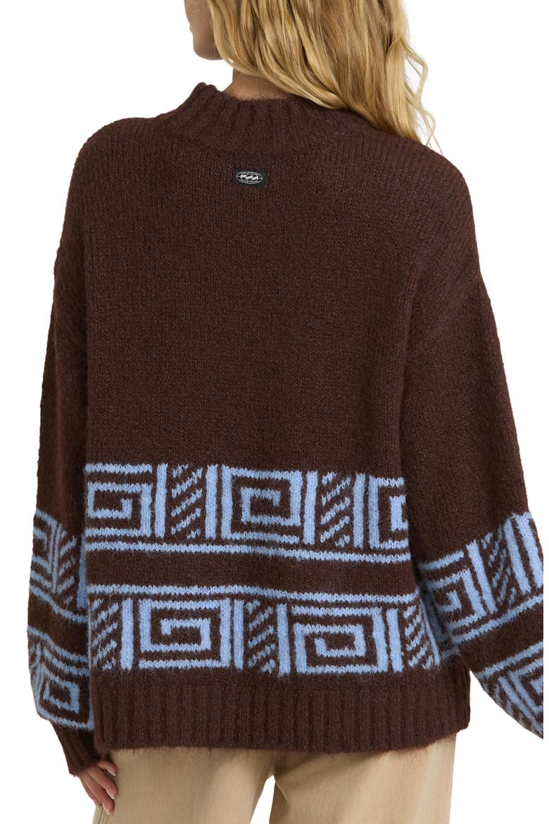 Mesa Crew Sweater, Alternate, color, TEAK
