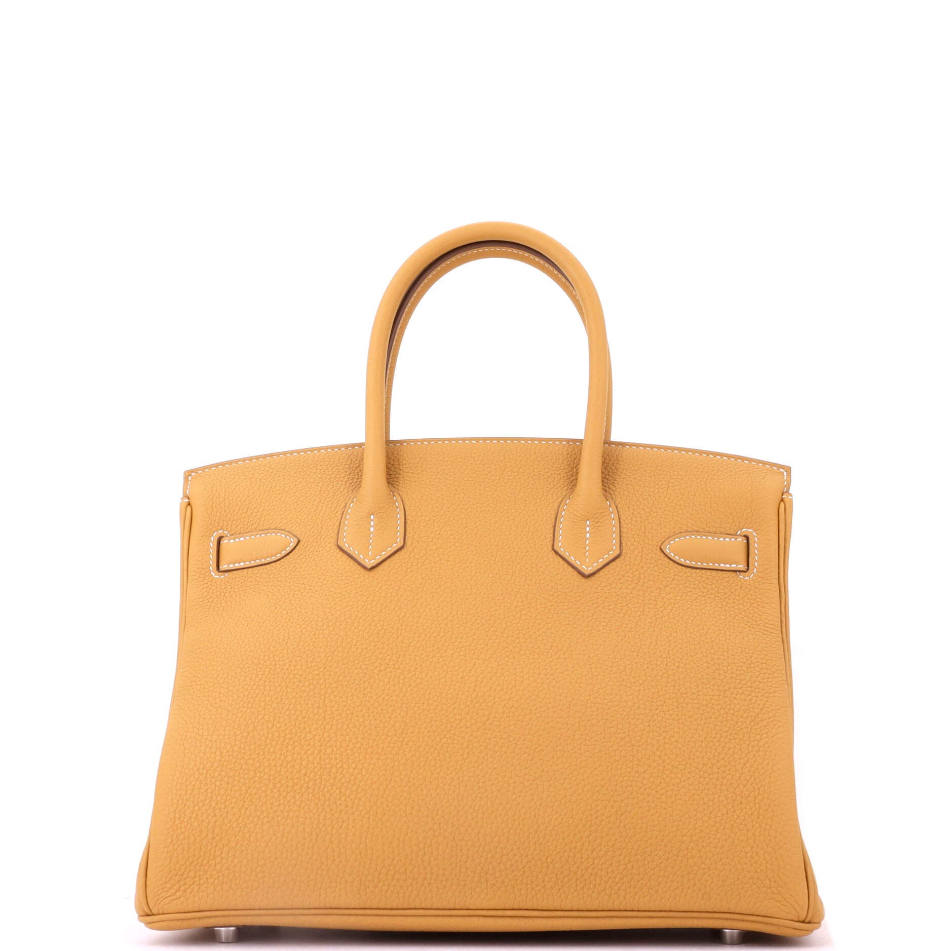 Birkin Handbag Light Togo with Palladium Hardware 30, Alternate, color, White